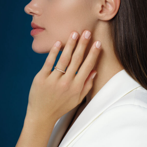 Les &Eacute;ternelles de Chaumet Rose Gold and Diamond Wedding Band